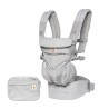 ERGOBABY MARSUPIO OMNI 360 - ALL-IN-ONE- COTONE - GRIGIO PERLA- A RETE