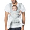 ERGOBABY MARSUPIO OMNI 360 - ALL-IN-ONE- COTONE - GRIGIO PERLA- A RETE