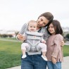 ERGOBABY MARSUPIO OMNI 360 - ALL-IN-ONE- COTONE - GRIGIO PERLA- A RETE.