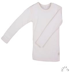 Maglia intima  a manica lunga  in Lana  e Seta  ECRU Iobio