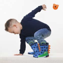 Stivali da Pioggia in Gomma Coccodrillo a Pois Mr.Tiggle