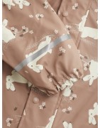 Tuta antipioggia con fodera in pile Tawny Brown - CELAVI -