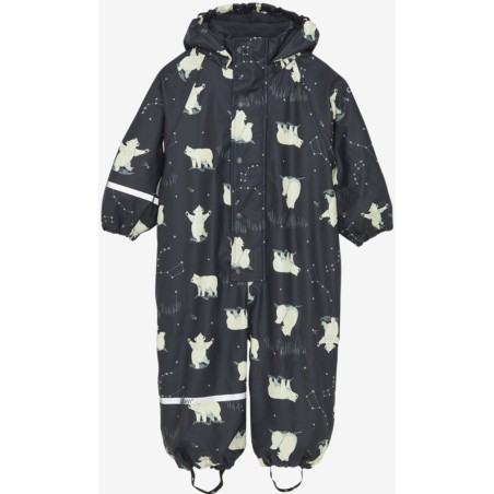 Tuta antipioggia con fodera in pile Navy - CeLaVi -