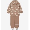 Set antipioggia Celavi in PU riciclato e fodera in pile -Tawny Brown -