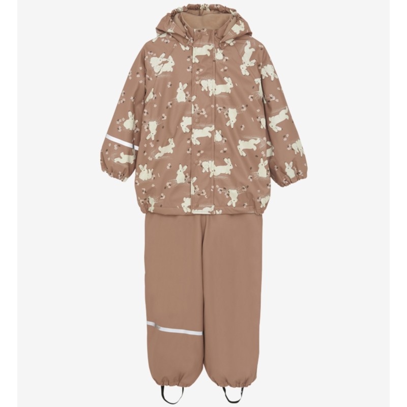 Set antipioggia Celavi in PU riciclato e fodera in pile -Tawny Brown - Set antipioggia Celavi in PU riciclato e fodera in pile -Tawny Brown -