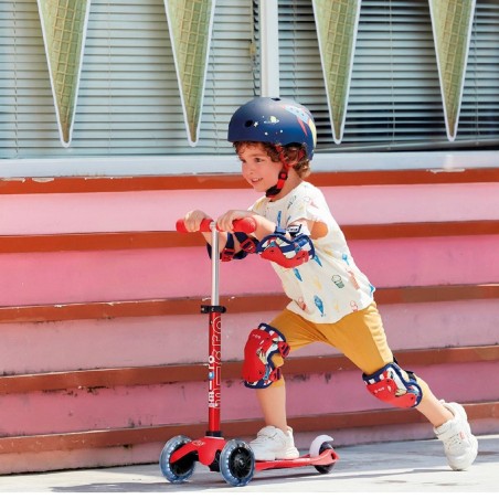 Monopattino bambino Mini Micro Deluxe LED Rosso