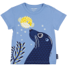 MAGLIETTA PER BAMBINI CON LEONE MARINO (fronte e retro)  in cotone certificato GOTS
