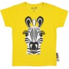 Maglietta  manica corta  ZEBRA (fronte e retro)  in cotone certificato GOTS