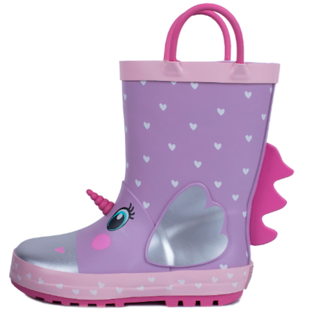 Stivali da Pioggia in Gomma Unicorno Cuori Mr. Tiggle