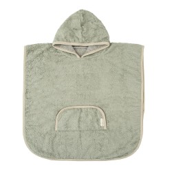 Accappatoio Poncho  in Viscosa di bamboo e  Cotone Organico -