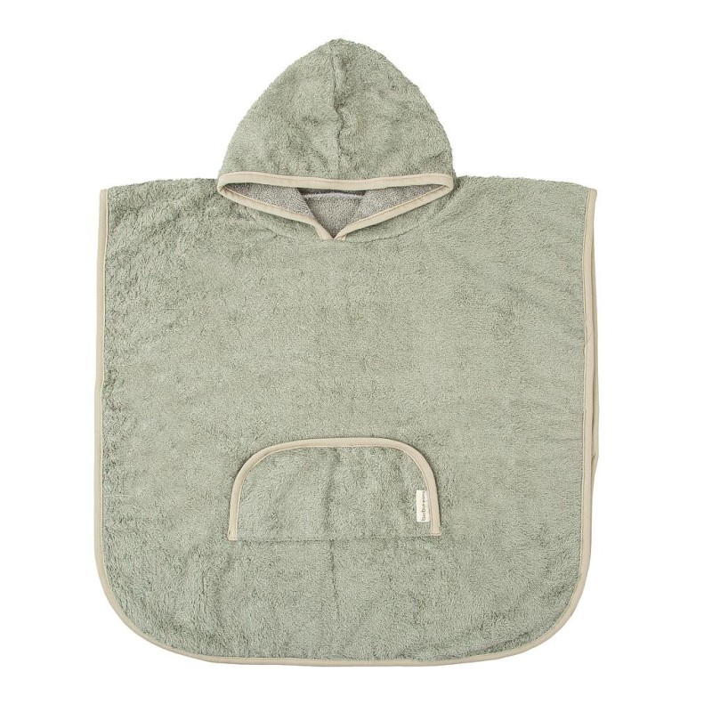 Accappatoio Poncho  in Viscosa di bamboo e  Cotone Organico -