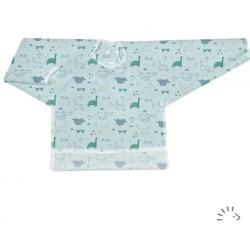 Bavaglino impermeabile a maniche lunghe -Dino-