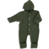 Baby-Overall  - Tutina  con cappuccio e risvolti sulle gambe in lana merino biologica al 100%