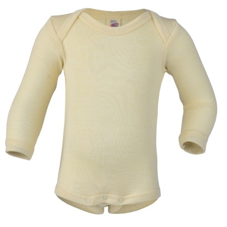 Body manica lunga  in Lana  e Seta ECRU - Engel -