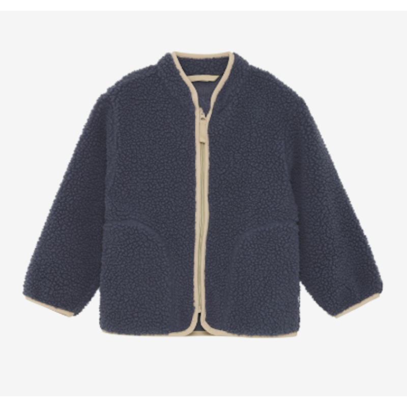 CeLaVi - Giacca in pile Teddy BLU