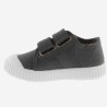 Scarpe in cotone organico con Chiusura a Strappo doppio - Grigio Antra