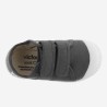 Scarpe in cotone organico con Chiusura a Strappo doppio - Grigio Antra