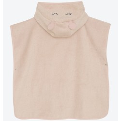 Poncho da bagno con cappuccio in Cotone Certificato secondo OEKO-TEX® STANDARD 100