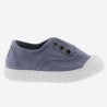 Scarpe in cotone organico senza Lacci in cotone organico - Blu -