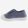 Scarpe in cotone organico senza Lacci in cotone organico - Blu -