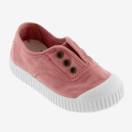 Scarpe senza Lacci in cotone organico - Nude -