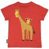 Maglietta  manica corta GIRAFFA  (fronte e retro) in cotone certificato GOTS