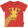 Maglietta  manica corta GIRAFFA  (fronte e retro) in cotone certificato GOTS