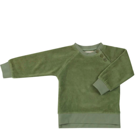 Felpa in velluto 100% cotone bio