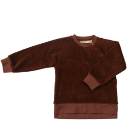 Felpa in velluto 100% cotone bio