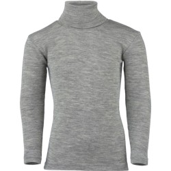 Maglia Collo Alto a manica lunga a costina fine Lana Seta - ENGEL -
