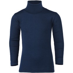 Maglia Collo Alto a manica lunga a costina fine Lana Seta - ENGEL -