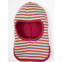 Passamontagna Rosso in pile di lana merino Double-face -Pickapooh-