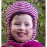 Passamontagna Viola in pile di lana merino Double-face-Pickapooh-