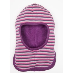 Passamontagna Viola in pile di lana merino Double-face-Pickapooh-
