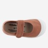 Ballerina in cotone organico con Chiusura a Strappo - Terracotta -