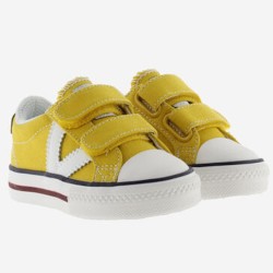 Sneakers in cotone organico con Chiusura a Strappo doppio