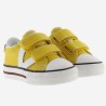 Sneakers in cotone organico con Chiusura a Strappo doppio