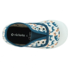 Scarpe senza Lacci in cotone organico  -VICTORIA - Blu con disegni