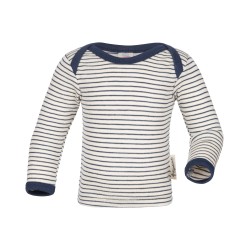 Maglia intima a manica lunga in lana e Seta con collo a busta - Engel -