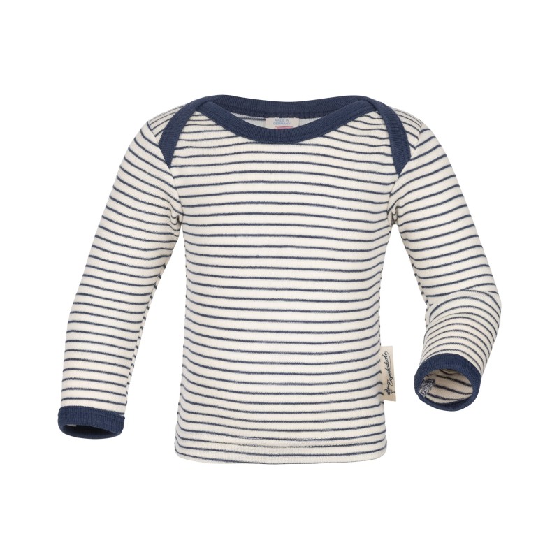 Maglia intima a manica lunga in lana e Seta con collo a busta - Engel -