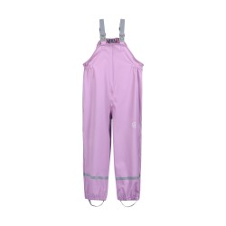 Set Giacca e Salopette  Antipioggia in PU Riciclato Blu-Lila