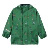 Set Giacca e Pantalone  Antipioggia in PU Riciclato Verde-Coccodrillo -CELAVI-