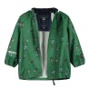 Set Giacca e Pantalone  Antipioggia in PU Riciclato Verde-Coccodrillo -CELAVI-