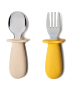 Set  in silicone di FORCHETTA/CUCCHIAINO di qualità alimentare e acciaio inossidabile