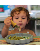 Set  in silicone di FORCHETTA/CUCCHIAINO di qualità alimentare e acciaio inossidabile