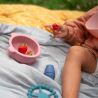 Ciotola in silicone  alimentare  CON VENTOSA E COPERCHIO