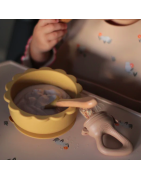 Ciotola in silicone  alimentare  CON VENTOSA E COPERCHIO