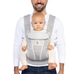 ERGOBABY MARSUPIO OMNI BREEZE - RETE SOFTFLEX - GRIGIO PERLA