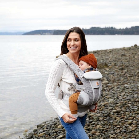 ERGOBABY MARSUPIO OMNI BREEZE - RETE SOFTFLEX - GRIGIO PERLA