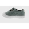 Scarpe  senza  Lacci in cotone organico -VICTORIA- Verde Jade -